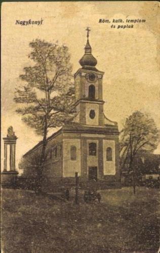 1920-as évek Nagykónyi templom